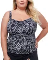 PROFILE BY GOTTEX PROFILE BY GOTTEX PERUVIAN NIGHTS V NECK SWEETHEART TANKINI TOP