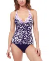 Profile By Gottex Pop Flower Halter Tankini Top