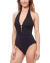 Profile By Gottex Rendez Vous Halter Underseam One Piece Swimsuit