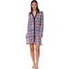 Profile By Gottex Retro Riviera Netted Crochet Buttoned Tunic Cover-up In Multi