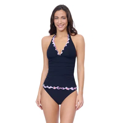 Profile By Gottex Riga Tricolore Solid Halter Tankini