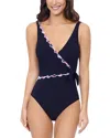Profile By Gottex Riga Tricolore Swimsuit In Black