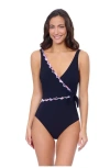 Profile By Gottex Riga Tricolore Swimsuit In Black