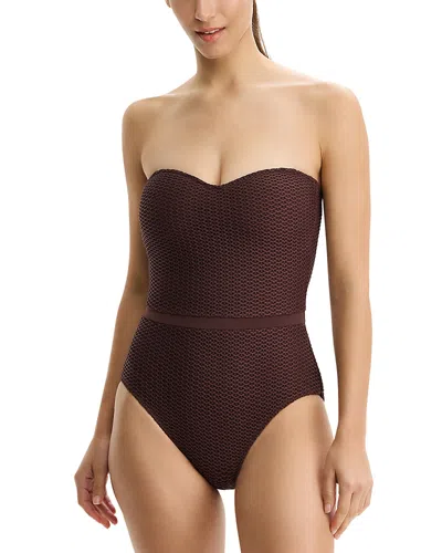 Profile By Gottex Safari Chic Bandeau One Piece Swimsuit In Multi