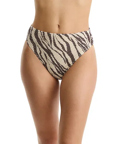 Profile By Gottex Safari Chic Seamless High Waist Bikini Bottom In Brown