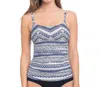 Profile By Gottex Shirred Tankini Top In Ixtapa In Multi