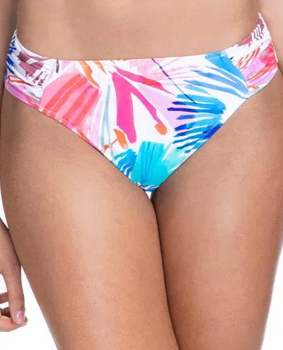 Profile By Gottex Side Tab Hipster Bikini Bottom In Splash In Multi