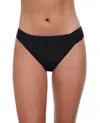 Profile By Gottex Side Tab Hipster Bikini Bottom In Tutti Frutti Black In Black