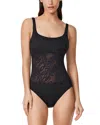 Profile By Gottex Skyfall Round Neck One Piece Swimsuit