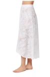 Profile By Gottex Skyfall Textured High Low Skirt Cover-up In Gold