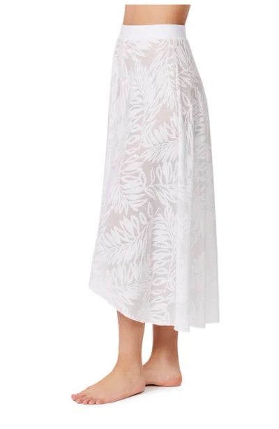 Profile By Gottex Skyfall Textured High Low Skirt Cover-up In Gold