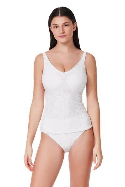 PROFILE BY GOTTEX PROFILE BY GOTTEX SKYFALL TEXTURED V-NECK D-CUP TANKINI TOP