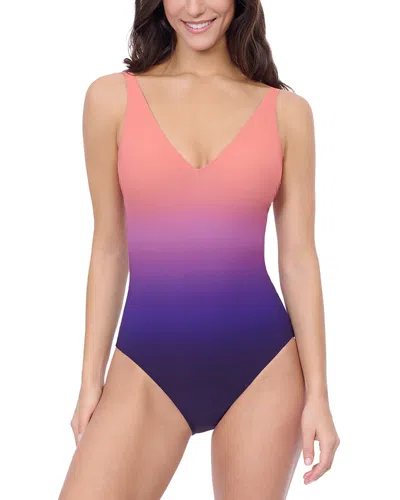 Profile By Gottex Splendor Ombre Swimsuit In Purple Multi