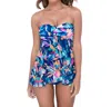Profile By Gottex Strapless Flyaway One Piece Swimsuit In Pro Bermuda Breeze In Multi