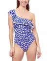 Profile By Gottex Summer Time Crossover Ruffle One Piece Swimsuit