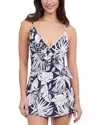 Profile By Gottex Malaya Surplice Tie Knot Swimdress