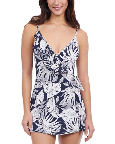 Profile By Gottex Surplice Ruffled Swimdress