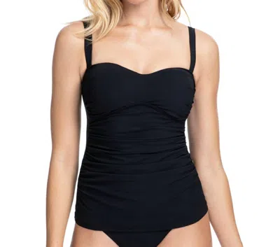 Profile By Gottex Sweetheart Bandeau Tankini Top In Pro Tutti Frutti Black