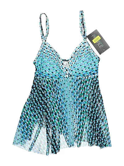 Profile By Gottex Swimsuit Top Blue Swimwear In Multi