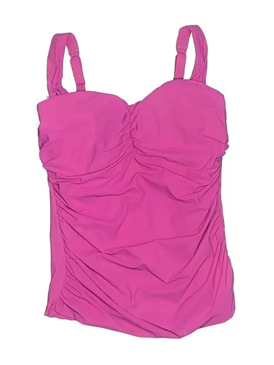 Pre-owned Profile By Gottex Swimsuit Top Pink Swimwear