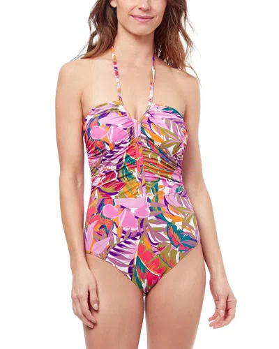 PROFILE BY GOTTEX TROPIKAIA BANDEAU HALTER ONE-PIECE