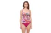 Profile By Gottex Tropikaia D-cup V-neck Tankini Swim Top In Multi