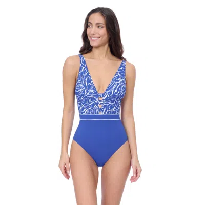 Profile By Gottex Tulip Deep V Neck Halter One Piece