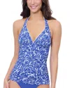 Profile By Gottex Tulip Halter Tankini Top In Multi