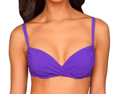 Profile By Gottex Tutti Fruitti D-cup Underwire Bikini Bra In Pro Amethyst In Purple