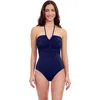 Profile By Gottex Halter Bandeau One Piece Swimsuit