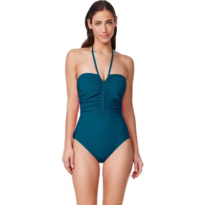 Profile By Gottex Tutti Frutti Bandeau One Piece In Animal Print