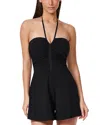 Profile By Gottex Tutti Frutti Bandeau Swim Romper In Black