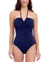 Profile By Gottex Halter Bandeau One Piece Swimsuit