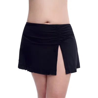 Profile By Gottex Tutti Frutti Full Figure Skirt Swim Bottom In Black