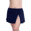 Profile By Gottex Tutti Frutti Adjustable Skirted Bikini Bottom In Navy