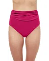Profile By Gottex Tutti Frutti High Waist Swim Bottom With Side Shirring