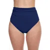 Profile By Gottex Tutti Frutti High Waist Bikini Bottoms In Blue