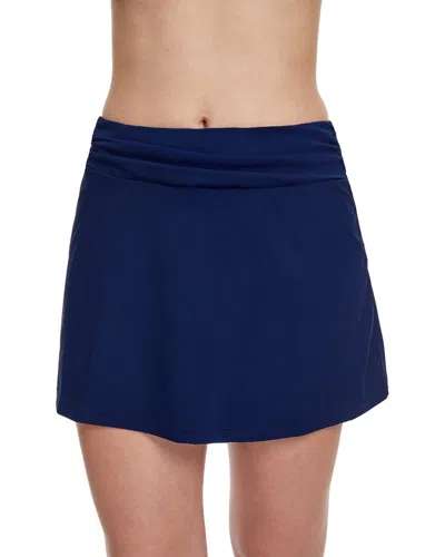 Profile By Gottex Tutti Frutti Lycra Skirt In Blue