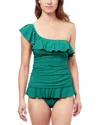 Profile By Gottex Tutti Frutti One Shoulder Ruffle Top
