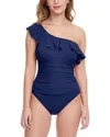 Profile By Gottex Tutti Frutti One-shoulder Tankini Swim Top