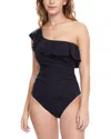 Profile By Gottex Tutti Frutti One Shoulder Ruffle One Piece Swimsuit