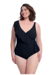 Profile By Gottex Tutti Frutti Plus Size Ruffle Surplice One Piece