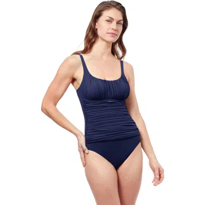 Profile By Gottex Tutti Frutti Shirred Scoop Neck One Piece