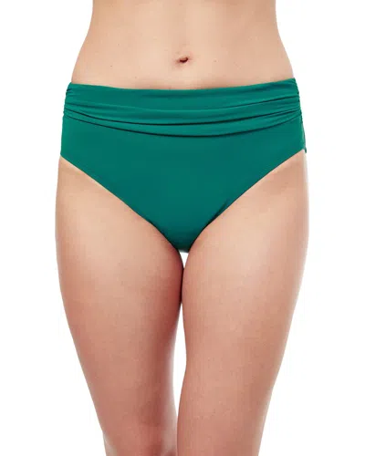 Profile By Gottex Tutti Frutti High Waist Bikini Bottom In Green