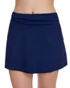 Profile By Gottex Tutti Frutti Pull On Swim Cover Up Skirt In Blue