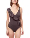 Profile By Gottex Tutti Frutti Surplice With Ruffle One-piece