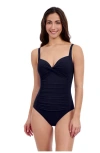 Profile By Gottex Tutti Frutti Sweetheart Twist Front One Piece In Black