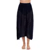 Profile By Gottex Tutti Frutti Texture Pull-on Skirt In Black
