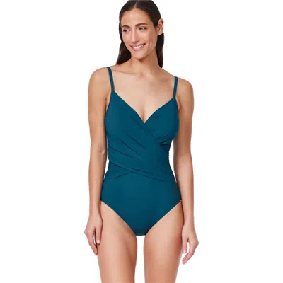 Profile By Gottex Tutti Frutti V-neck Surplice One Piece In Multi