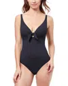 Profile By Gottex Tutti Frutti V-neck Tie Knot One-piece